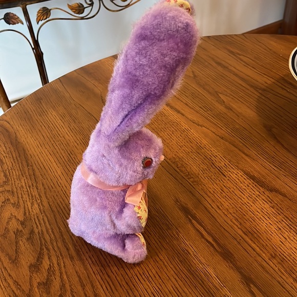 Purple plush bunny, 10.50”T, lovingly cared for - Picture 2 of 2